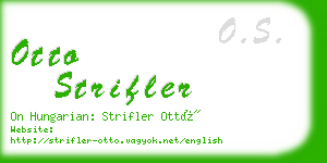 otto strifler business card